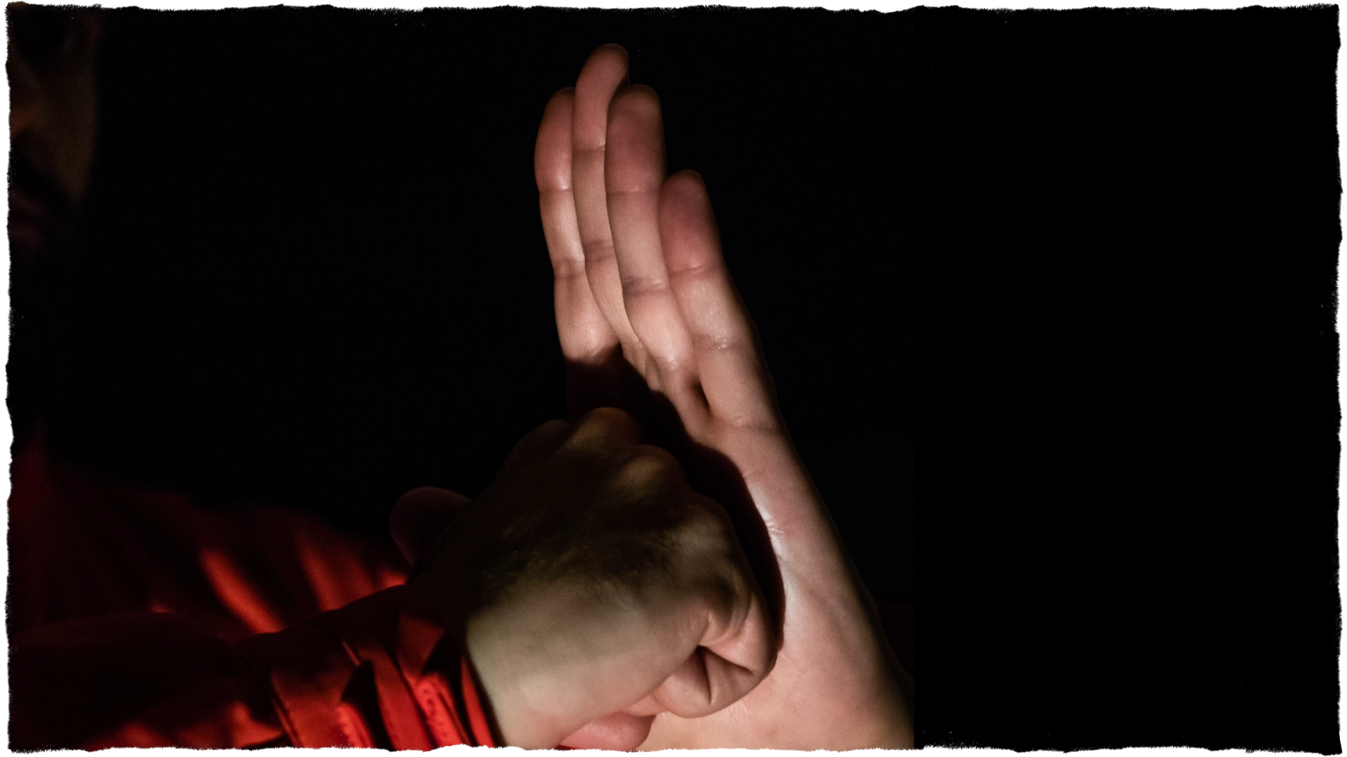 Fotografia delle mani che eseguono il saluto Bao Quanli (pugno sinistro chiuso, mano sinistra aperta, a contatto). Copertina della categoria Teoria Marziale